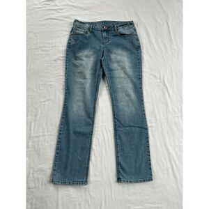 Natural Reflections Comfort Stretch Jeans Size 8A Light Wash Boot Cut